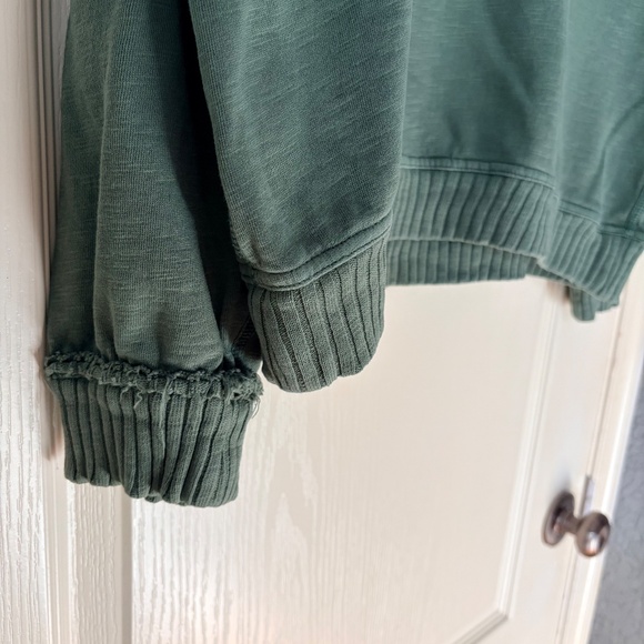 Anthropologie Pilcro The Montana Pocket Knit Cropped Green Top Shirt, XS - Picture 7 of 14